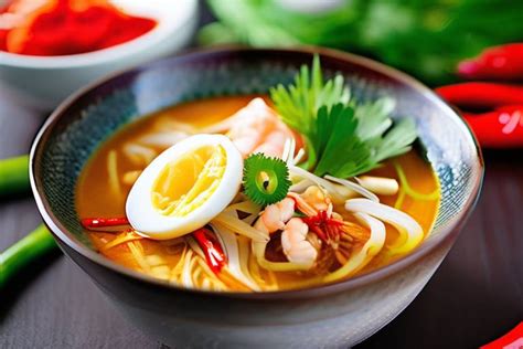  Laksa Johor: Uma Sinfonia Tropical de Sabores Picantes e Cremosos que Encantam o Paladar!